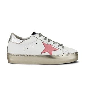 Hi Star Sneaker in White, Gold, Pink Pastel & Silver
Golden Goose